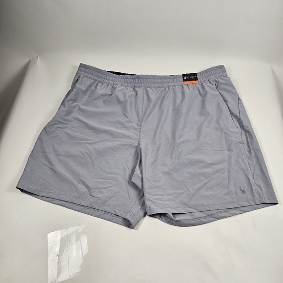 Spyder Active Men's Lightweight Zippered Pockets Short Size XXL Gray - Picture 1 of 10